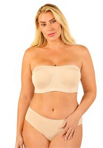 Rhonda Shear Angel Seamless Underwire Bandeau Bra (Skin)